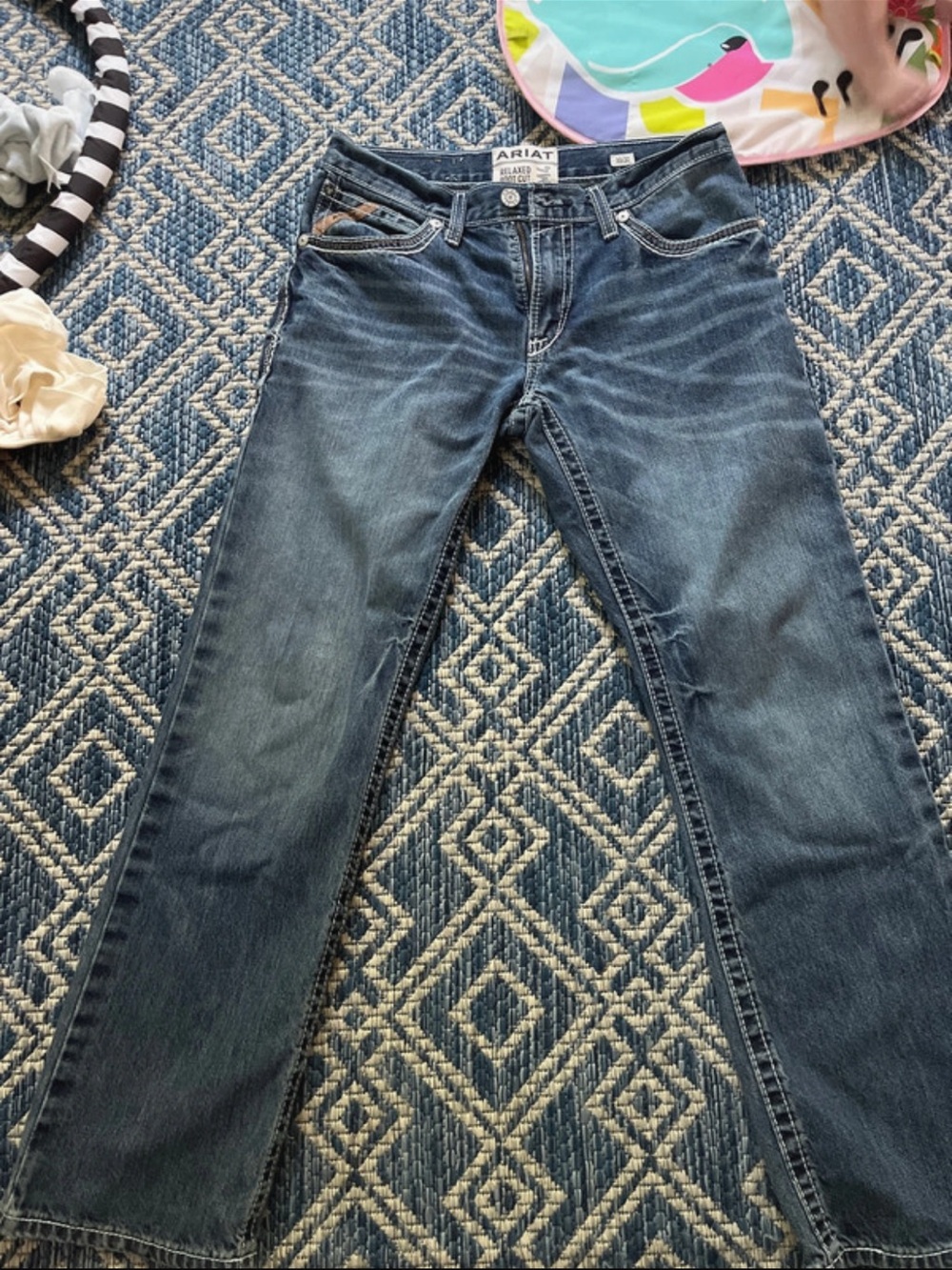 Ariat Denim Straight Leg Jeans in Blue